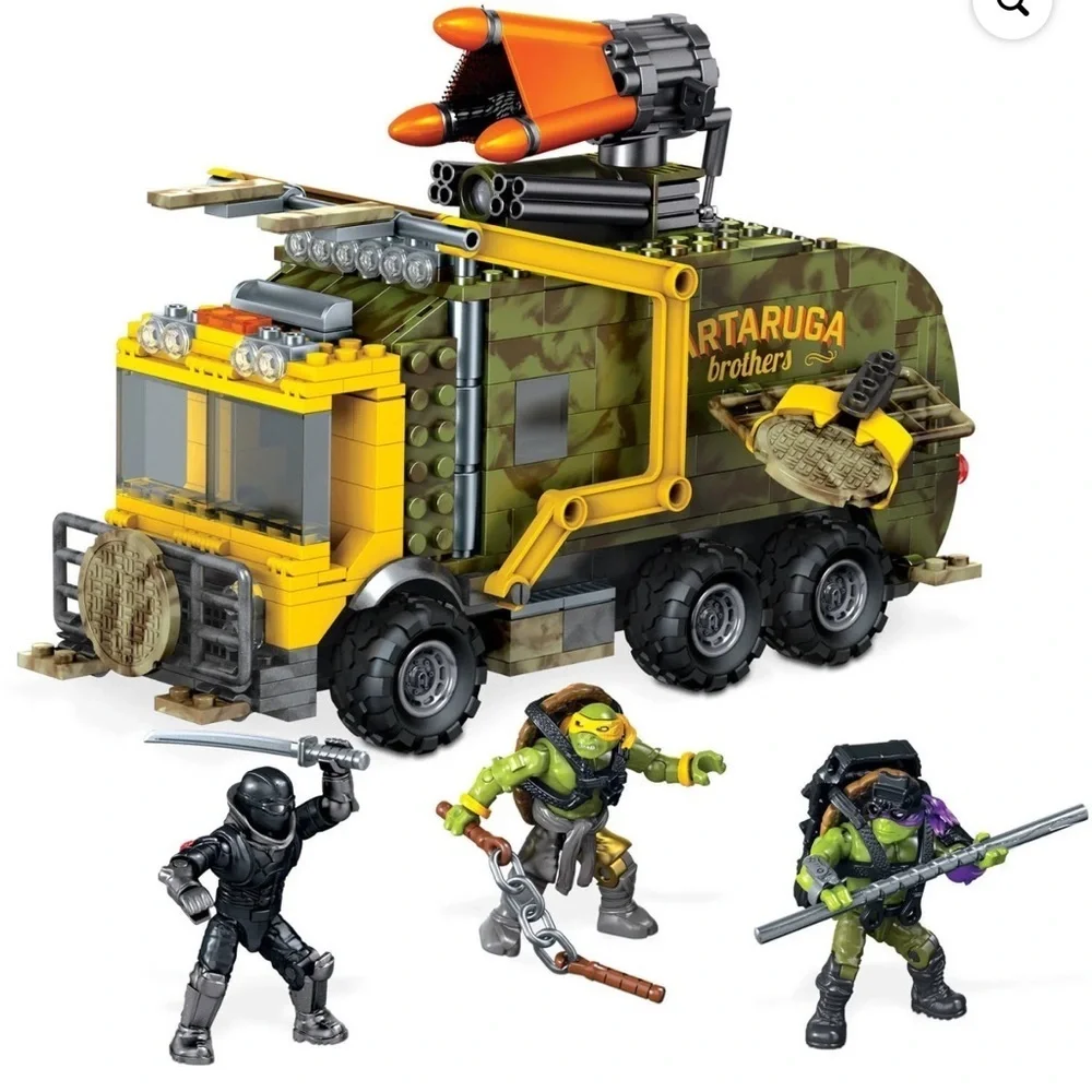 Mega bloks Teenage Mutant Ninja Turtles battle truck set new in sealed box rare